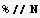 %//N