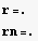 r=. rn=. 