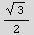 3^(1/2)/2
