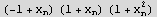 (-1 + x_n) (1 + x_n) (1 + x_n^2)