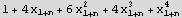 1 + 4 x_ (1 + n) + 6 x_ (1 + n)^2 + 4 x_ (1 + n)^3 + x_ (1 + n)^4
