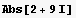 Abs[2 + 9 I]