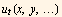 u_t (x, y, …)